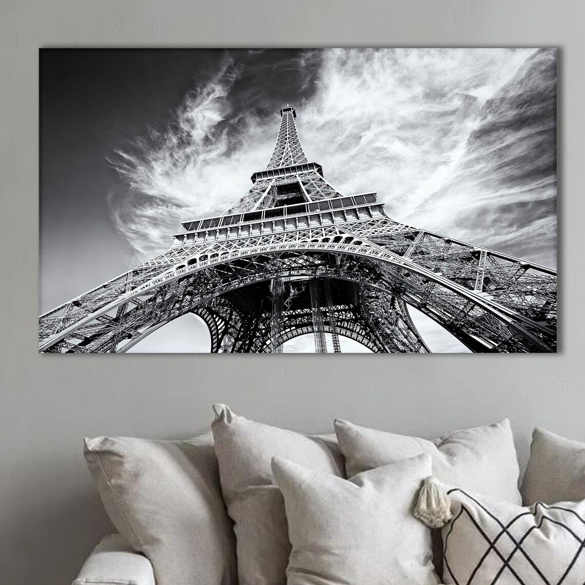 Eiffel Tower Paris Landmark Modern Travel Art Print