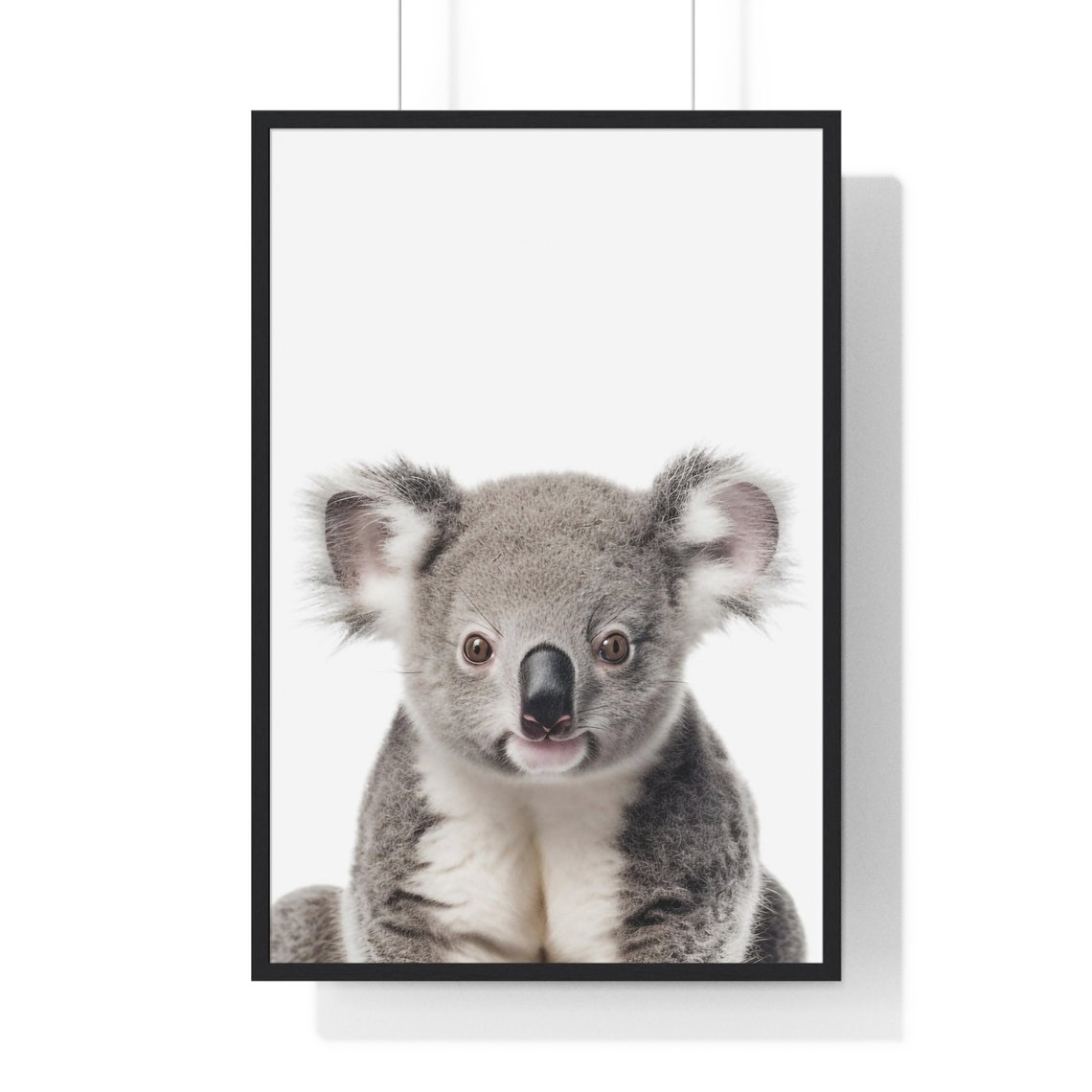 Adorable Baby Koala Portrait in Soft Color Nursery Style Poster - Image 2
