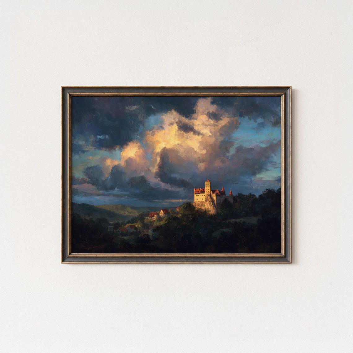 Bran Castle Dracula Print Gothic Transylvania Wall Art