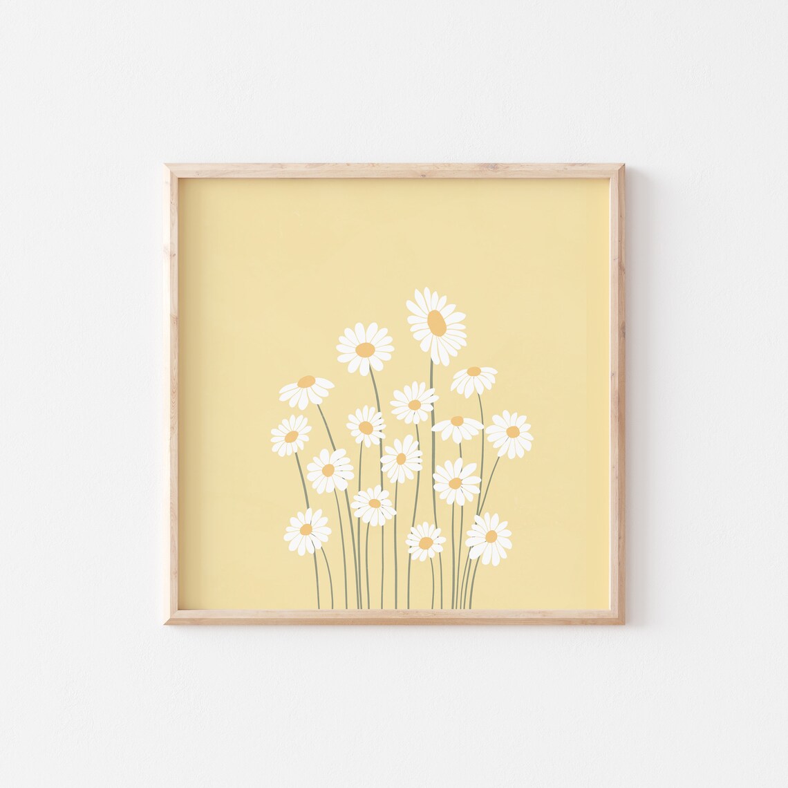 Daisies Art Print, Danish Pastel Dorm Room Decor - Image 2