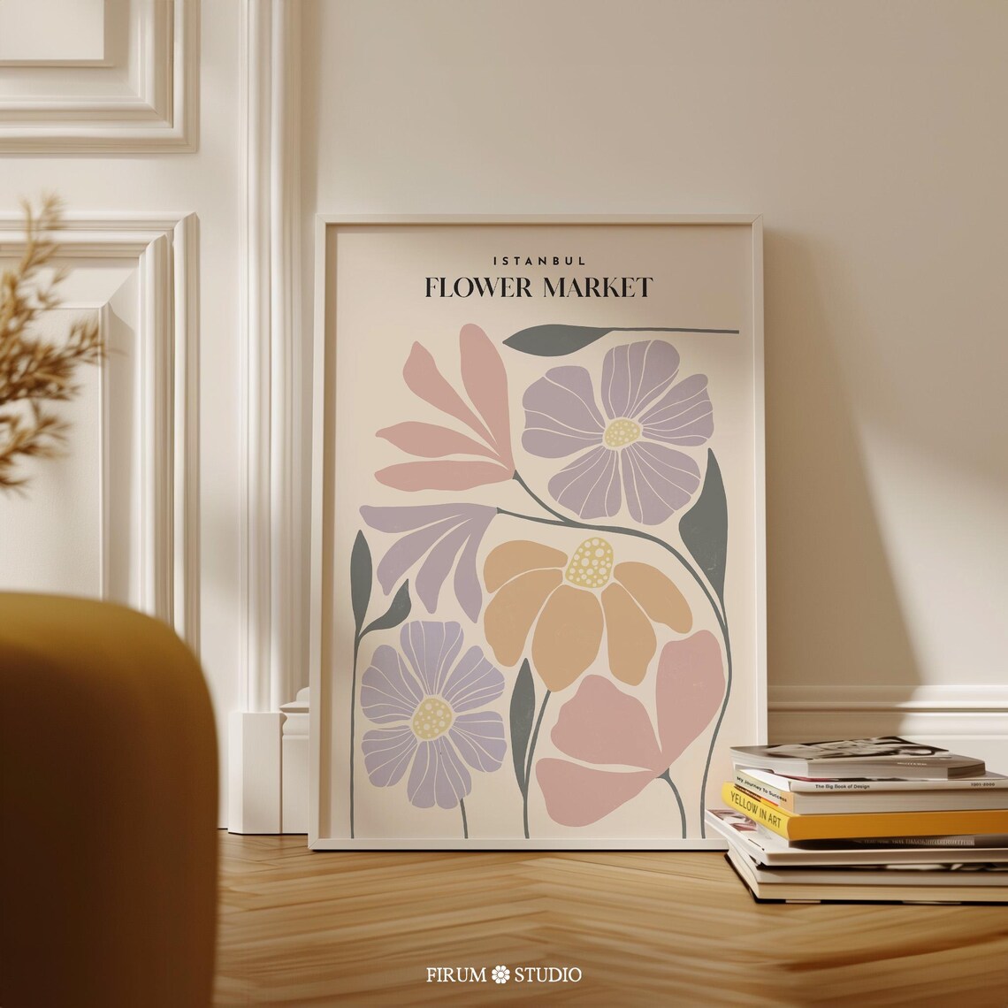 Istanbul Flower Market Boho Art Print, Poster
