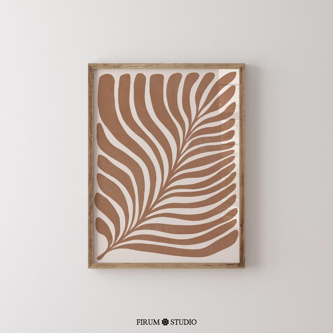 Organic Minimalist Neutral Botanical Art Print