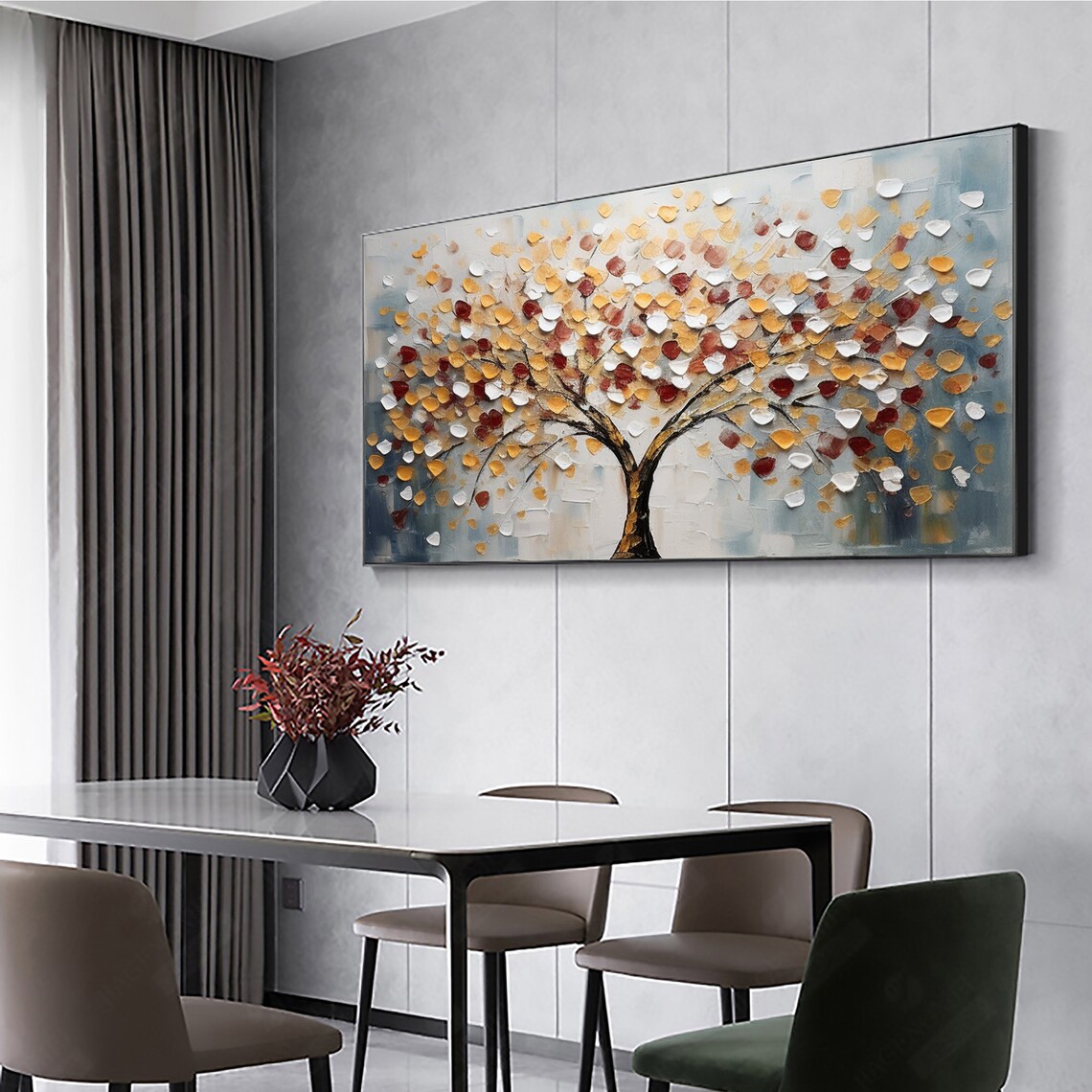 Abstract Blossom Tree Wall Art Print, Minimalist Decor - Image 4