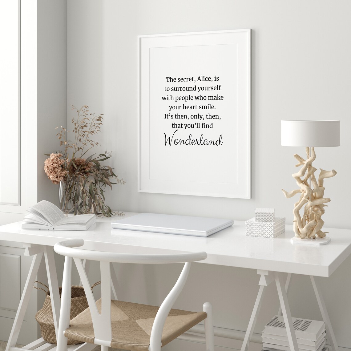 Alice In Wonderland Quote The Secret Is Alice In Wonderland Poster Motivational Quote Inspirational Quote - Image 2