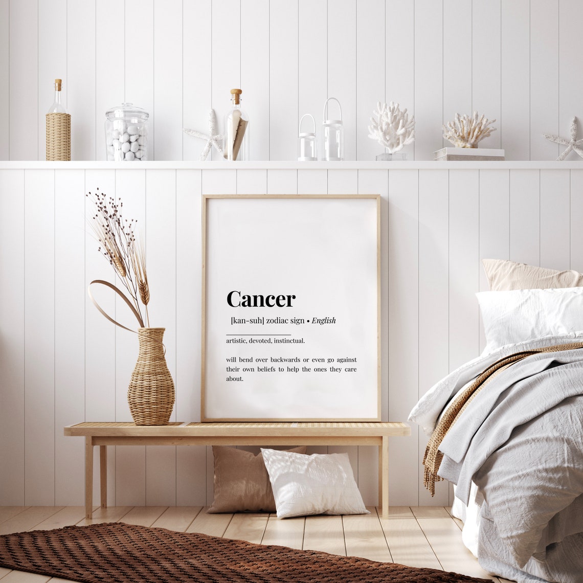 Zodiac Sign Cancer Definition Poster Quote Inspirational Quote Motivational Quote Quote Print Poster Print Wall Art Quote 1 - Image 2