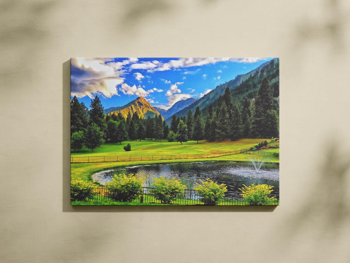 Nature Wall Art Mountain Landscape Artwork Nature Photography Print Scenic Wall Decor Beautiful Nature Scenery Office Wall Art - Image 3