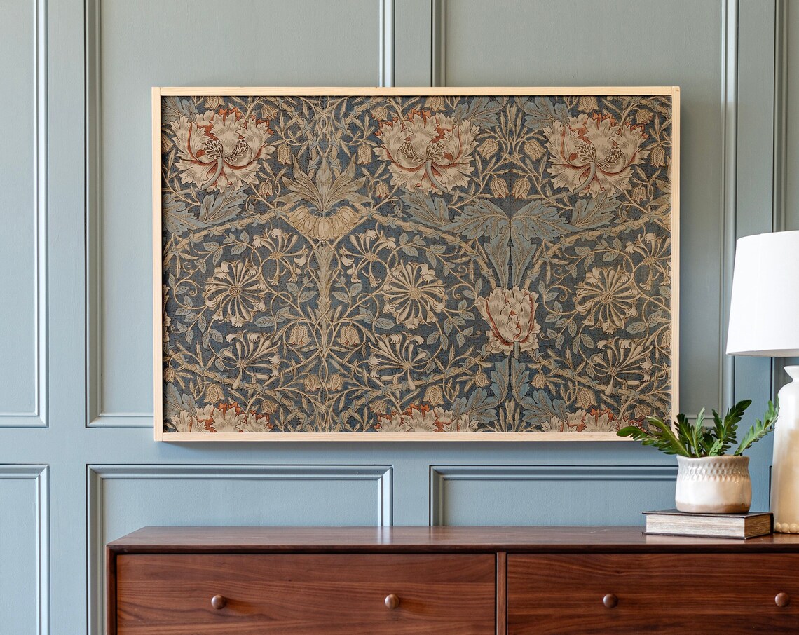 William Morris Botanical Floral Textile Art Print