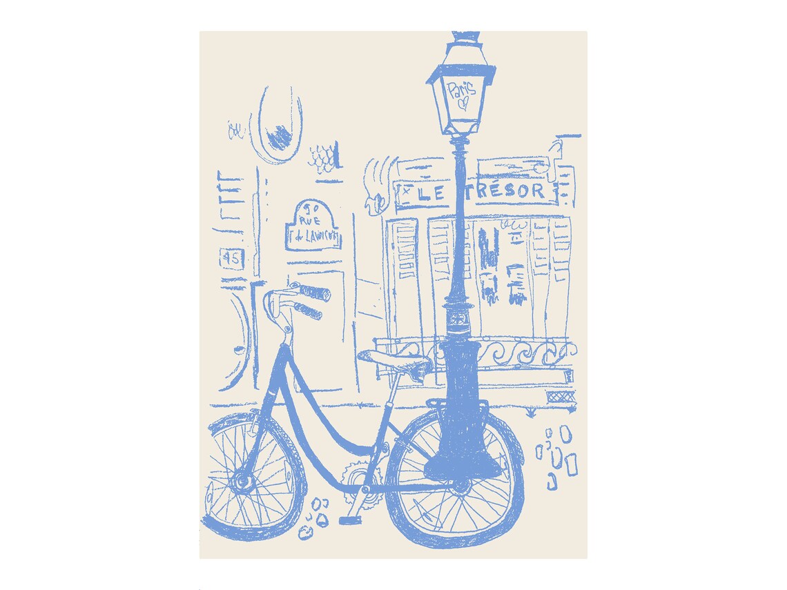 Le Tresor Paris Minimalist Travel Poster, French Art - Image 2