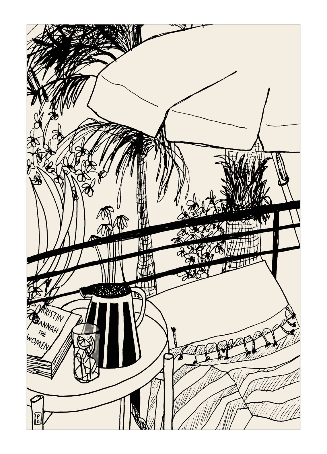 Casa Cubista Beach Vacation Art Print, Pascale Berkowitz - Image 2