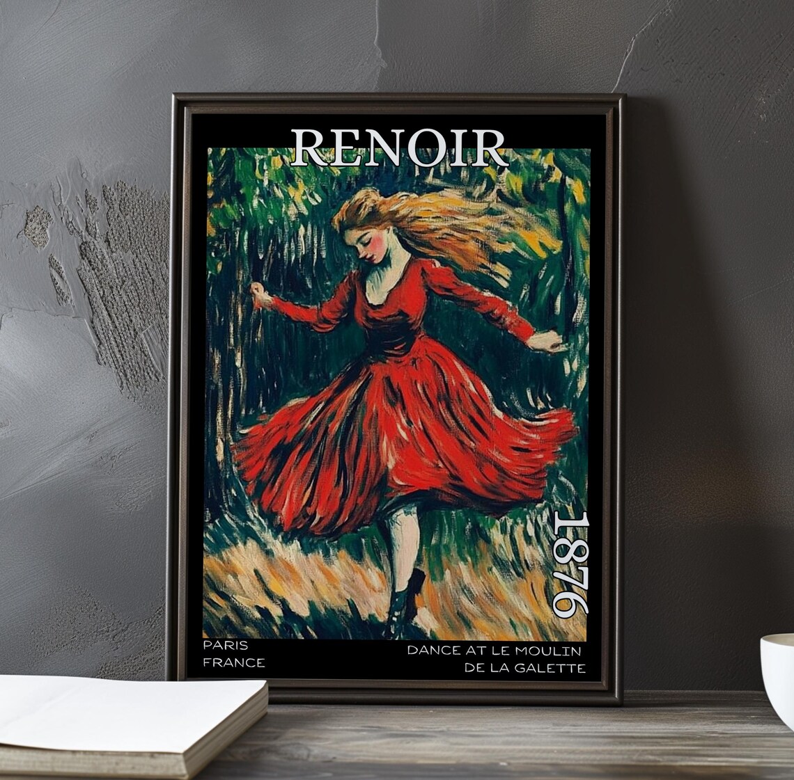 Renoir Dance at Le Moulin de la Galette Solo Dancer 1876 Poster