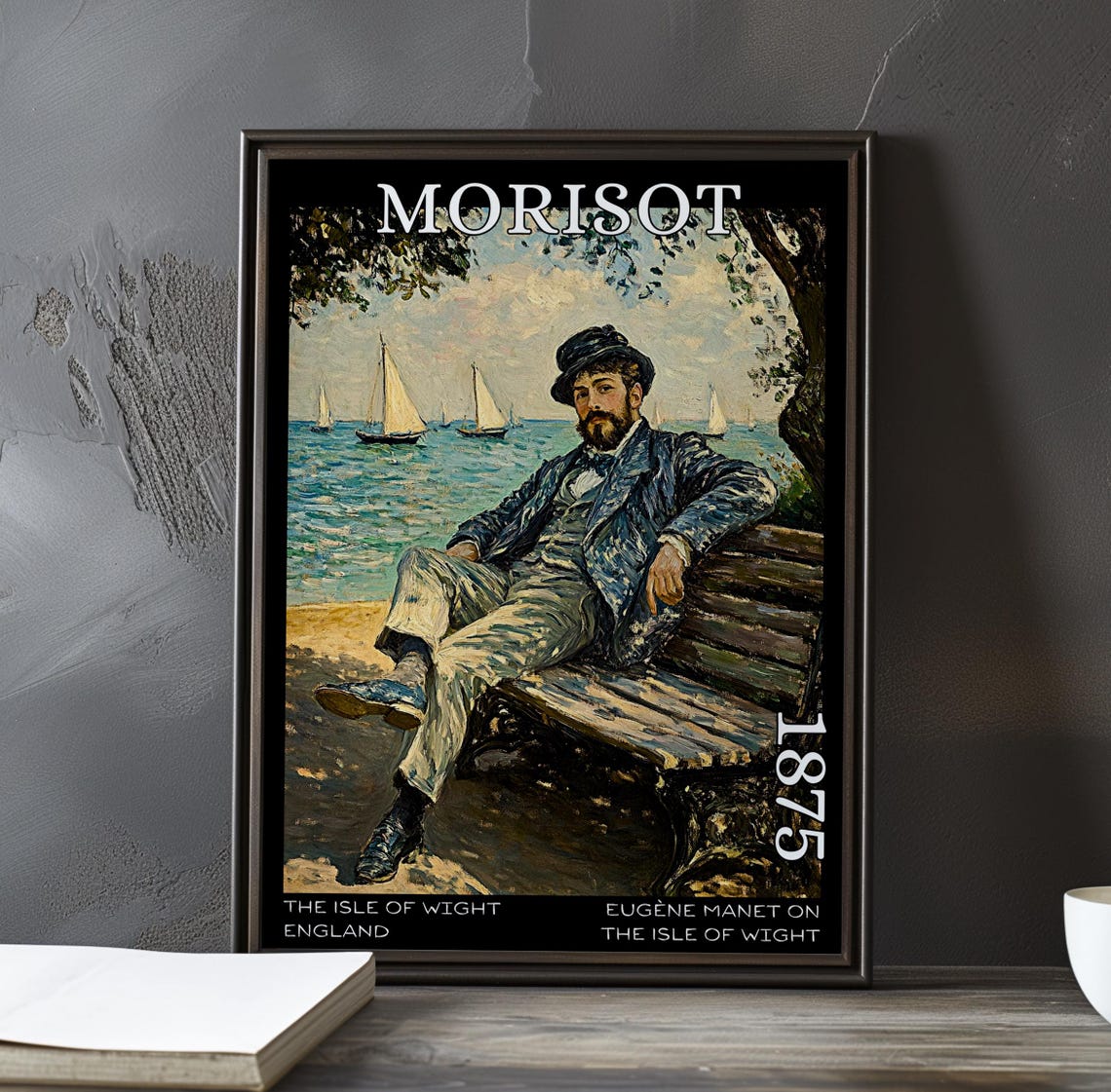 Berthe Morisot Eugene Manet Isle of Wight 1875 Seaside Poster