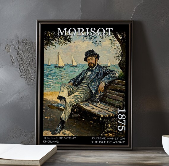 Berthe Morisot Eugene Manet Isle of Wight 1875 Seaside Poster