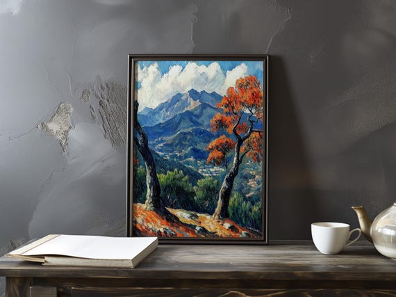Paul Cezanne Inspired Impressionist Art Print Captivating French Landscape And Maritime Poster Still Life Prints Wall Decor