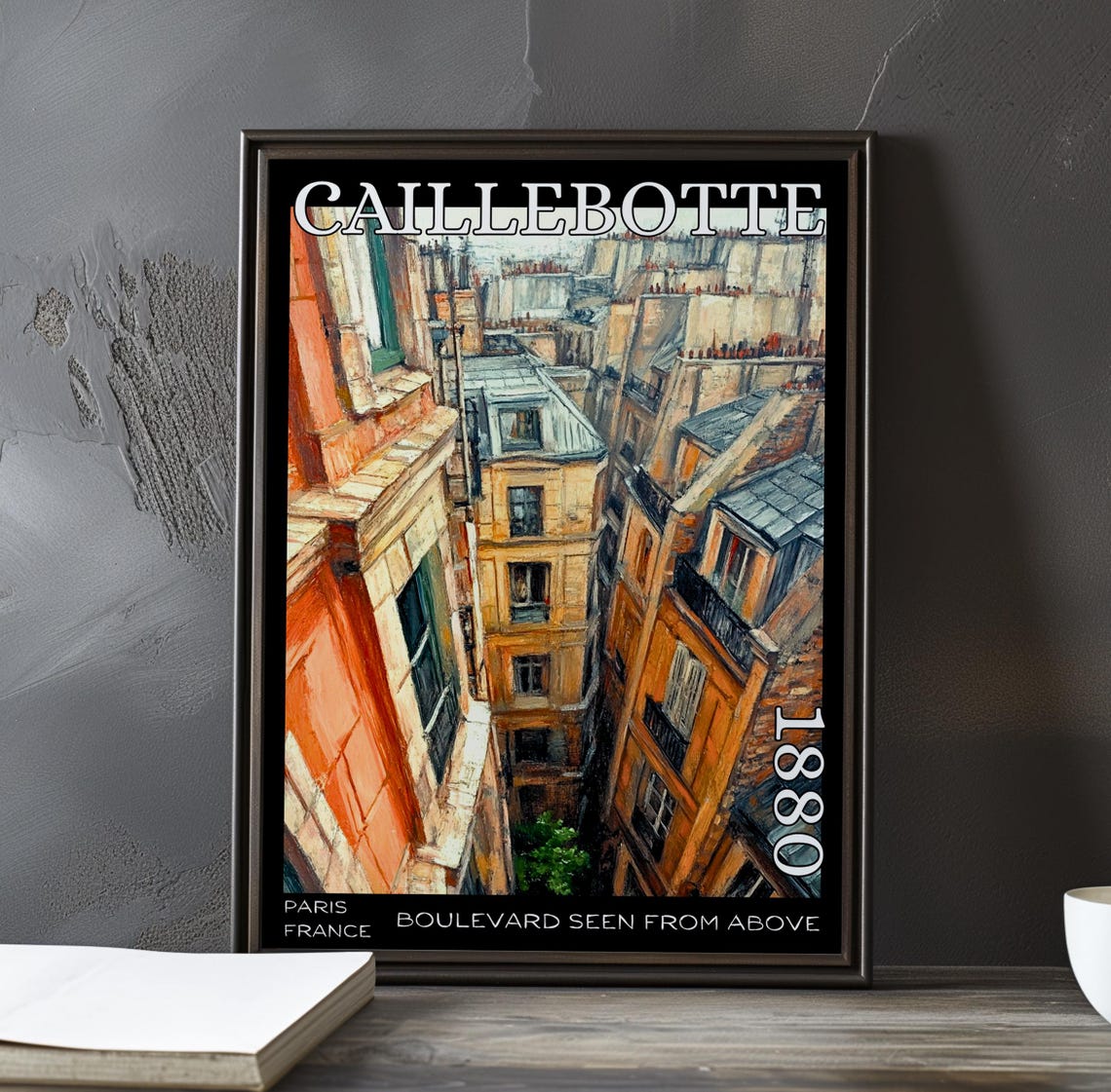 Caillebotte Boulevard Warm Courtyard Parisian Facades Art Poster