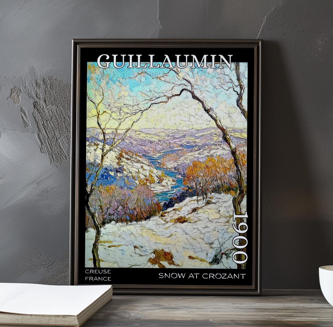 Guillaumin Snow At Crozant Bare Trees Snowy Valley 1900 Poster