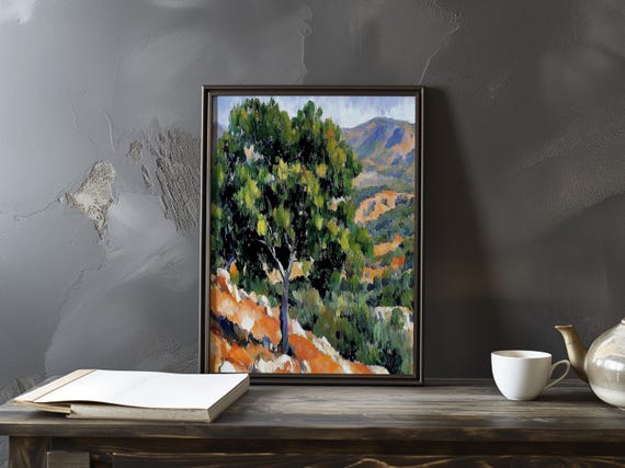 Paul Cezanne Inspired Impressionist Art Print Captivating French Landscape And Maritime Poster Still Life Prints Wall Decor