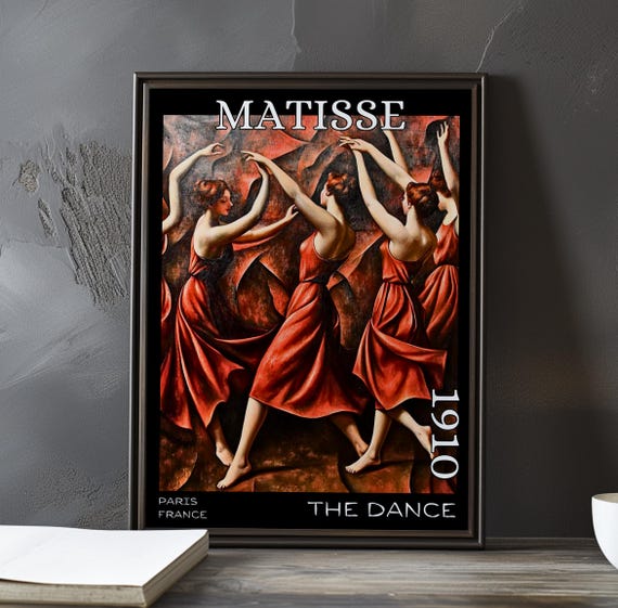 The Dance 1910 Henri Matisse Print Poster Fauvism Post Impressionism French Art Bold Modernist Figures Iconic 20th Century Decor