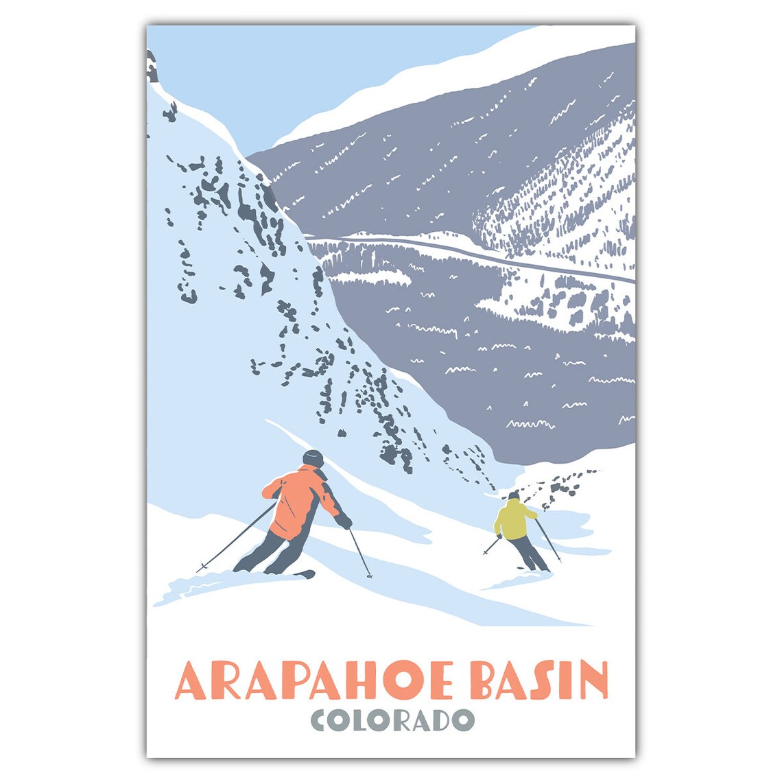 Arapahoe Basin Ski Travel Poster