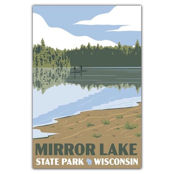 Mirror Lake State Park Postcard