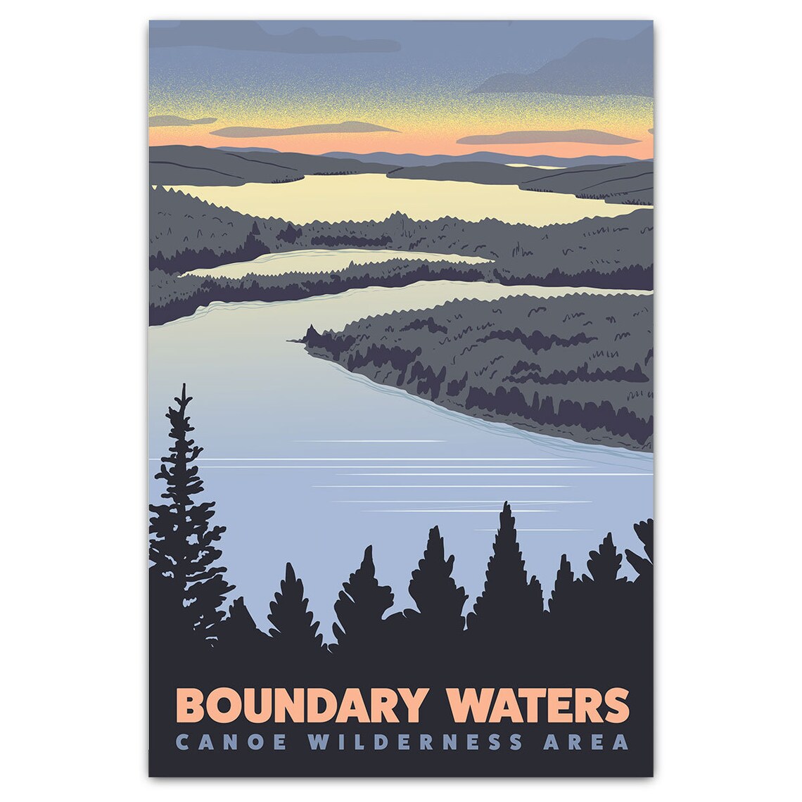 Boundary Waters Overlook Travel Poster