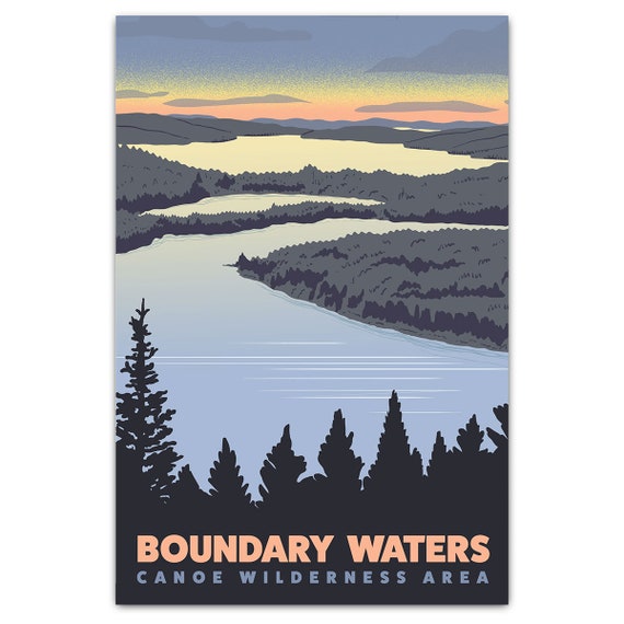 Boundary Waters Overlook Travel Poster