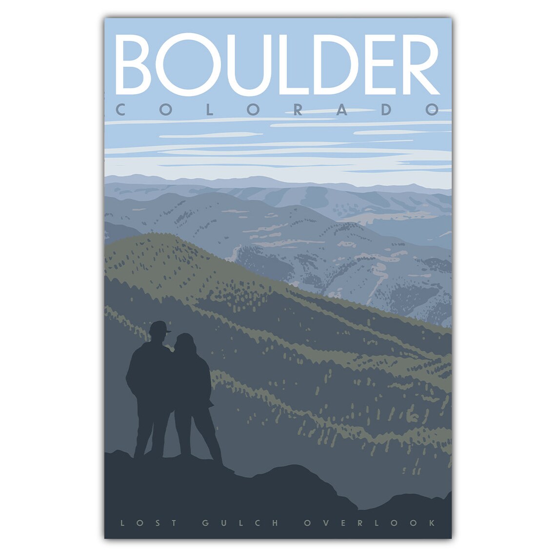 Boulder Lost Gulch Travel Poster