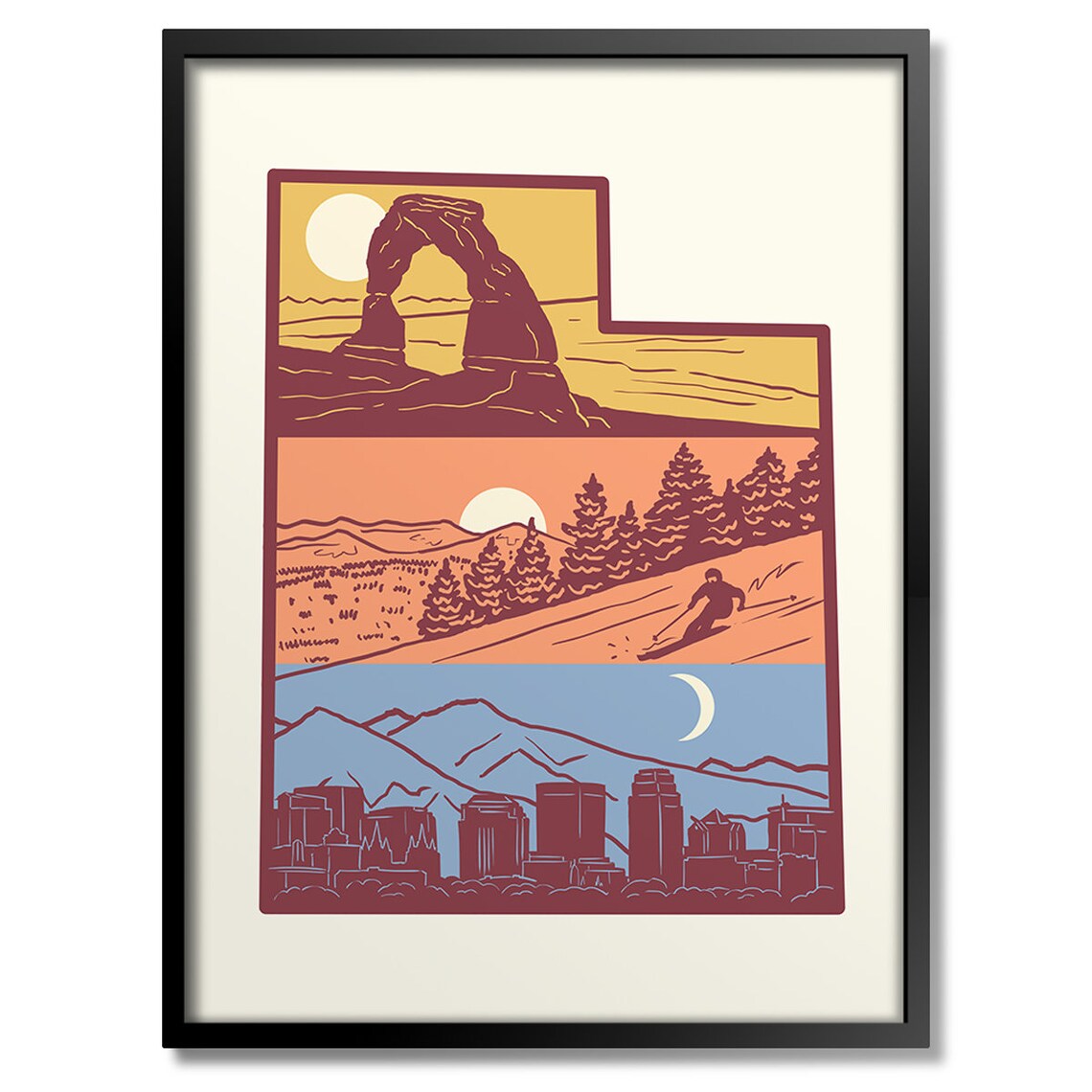Layers Of Utah Travel Poster