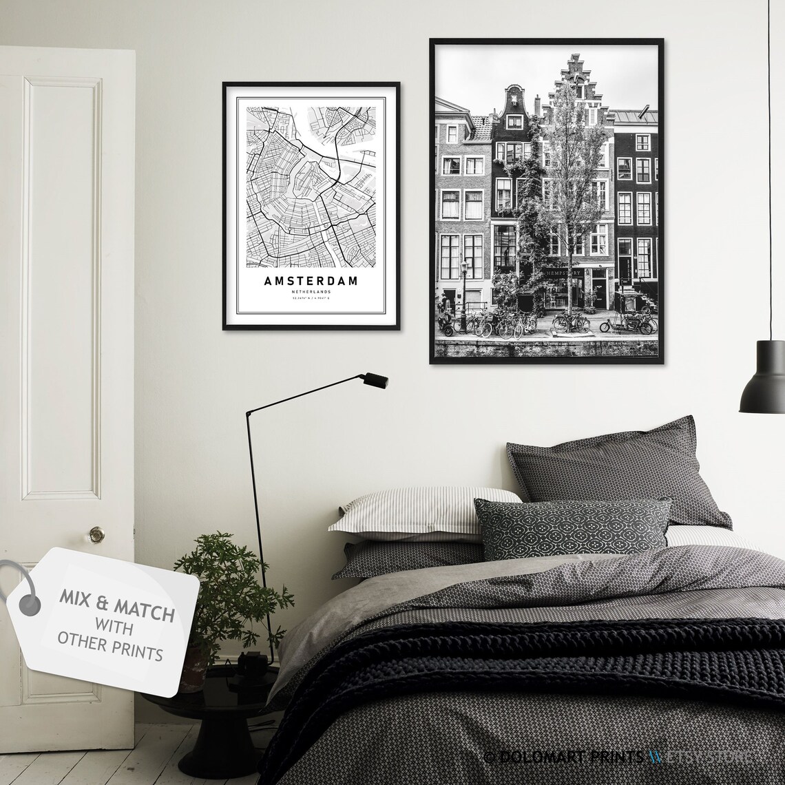 Amsterdam Map Of Amsterdam, Europe Travel Poster - Image 2