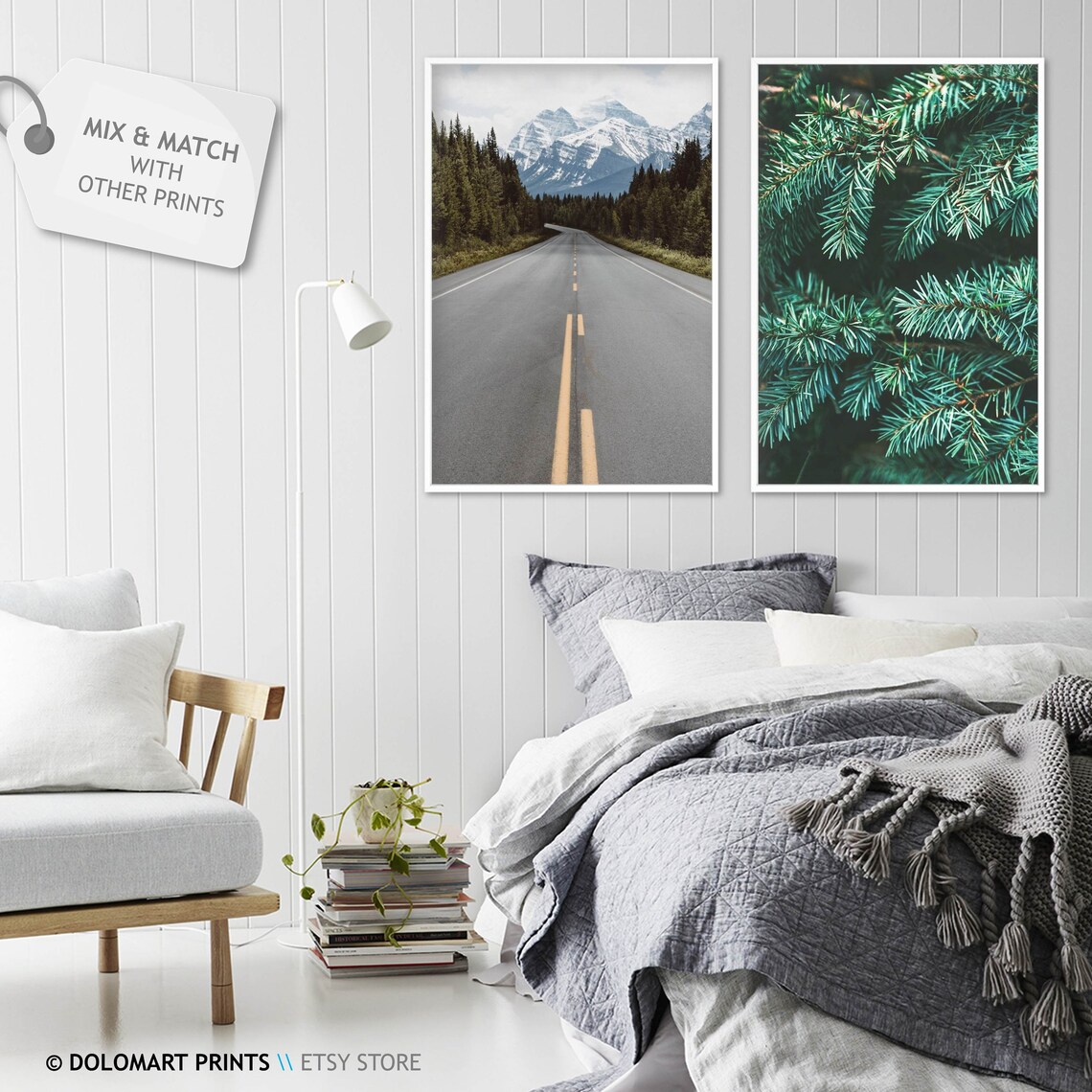 Travel Into The Wild Poster, Nordic Mountain Landscape - Image 2