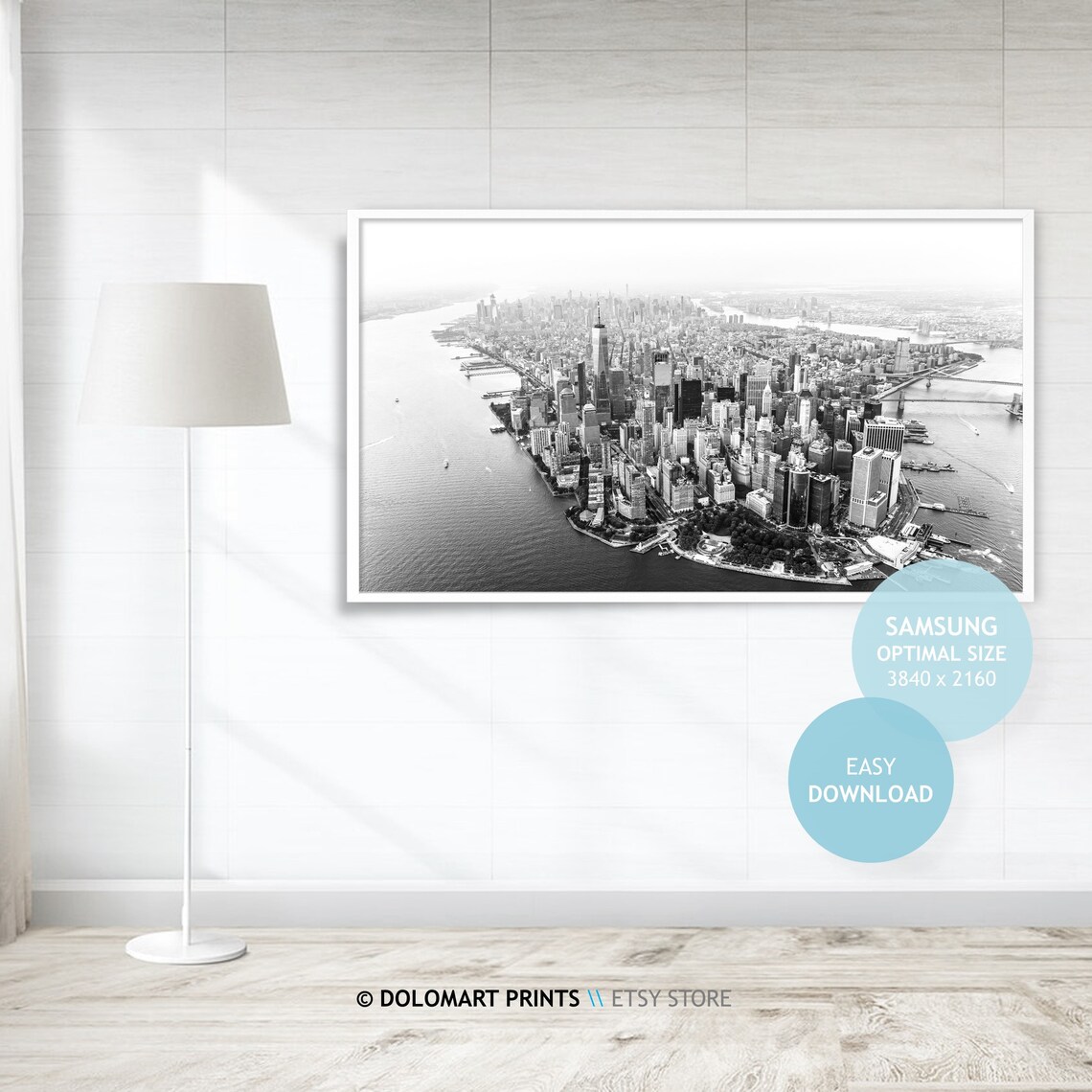 New York City Downtown Manhattan Skyline Art Print - Image 4