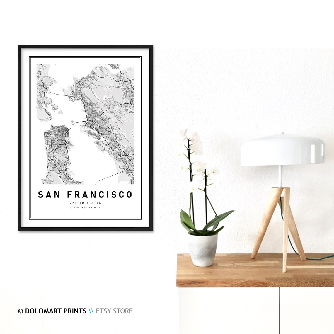 San Francisco Map Print, California City Map Poster - Image 3