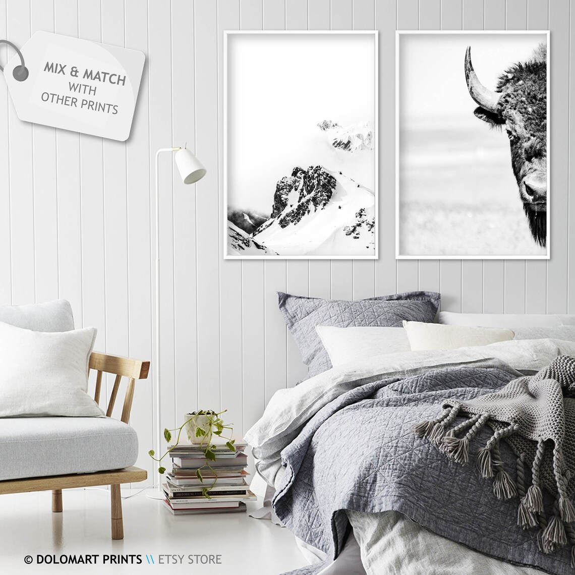 Bison Wilderness Photography Animal Poster Art Print - Image 2