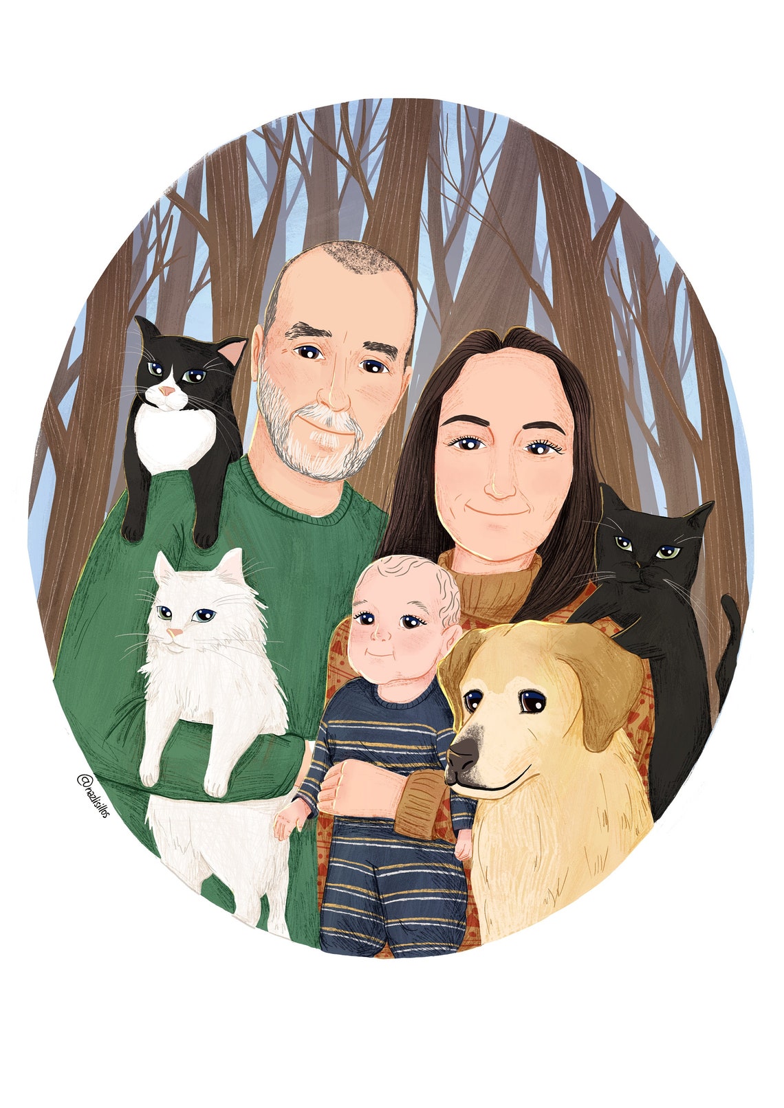 Portrait Extras Wall Art Print, Home Decor - Image 3