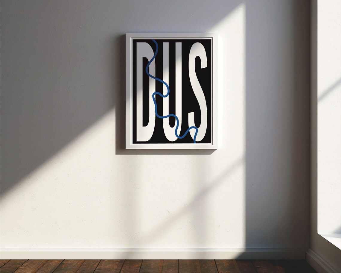 Düsseldorf Travel Poster, Minimal Modern Wall Art - Image 3