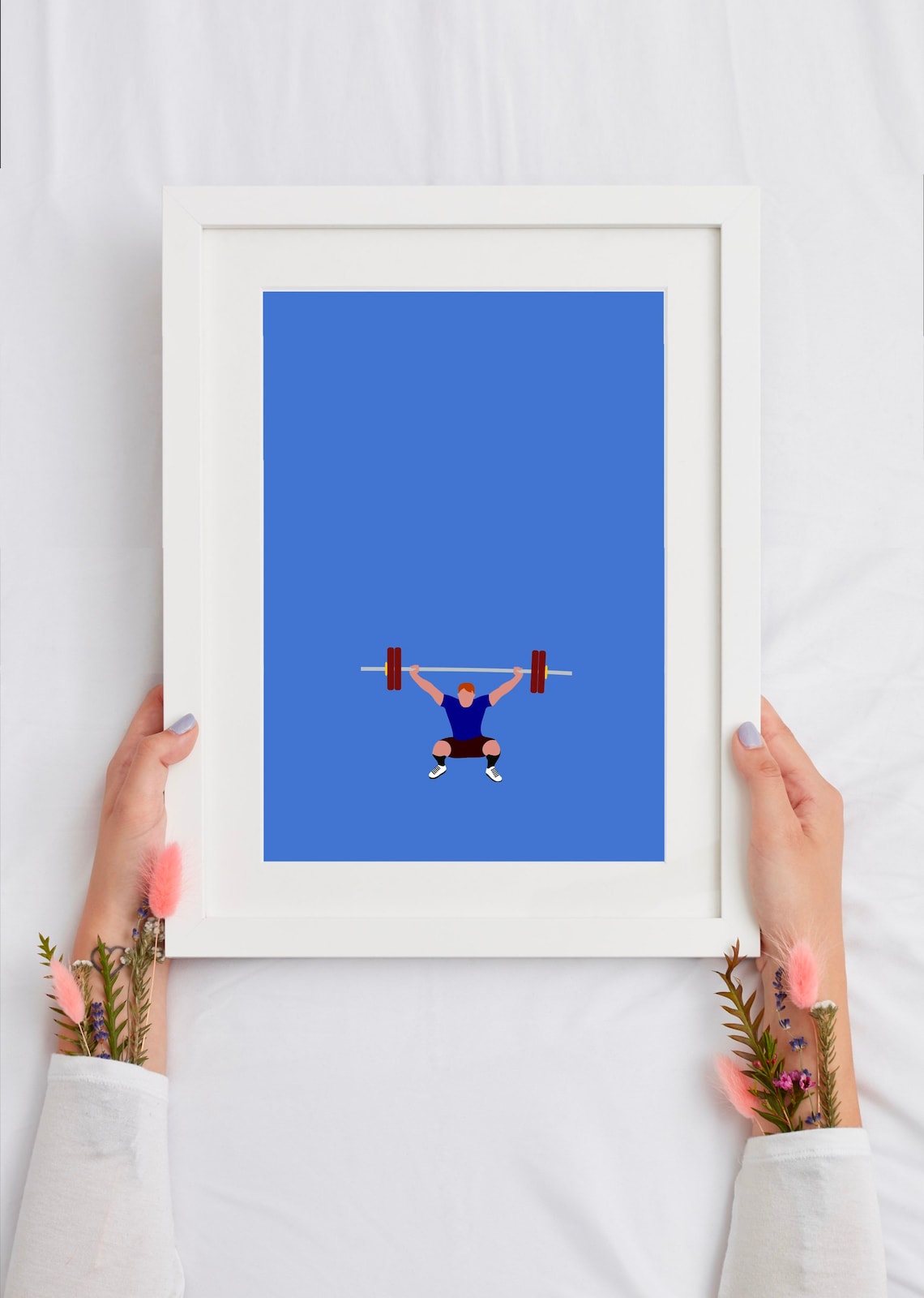 Weightlifting Poster, Minimal Modern Sports Art Print - Image 3