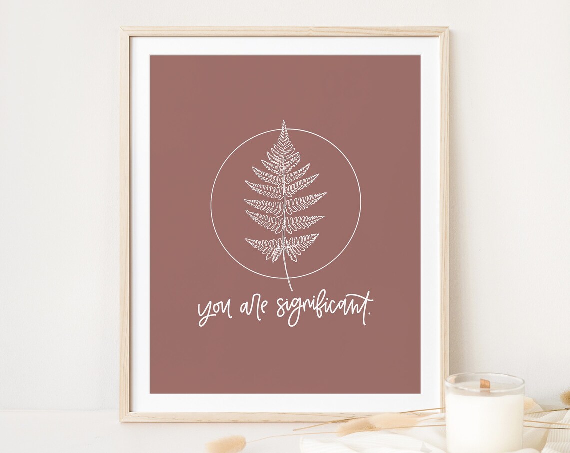 Enneagram 4 You Are Significant Affirmation Art Print