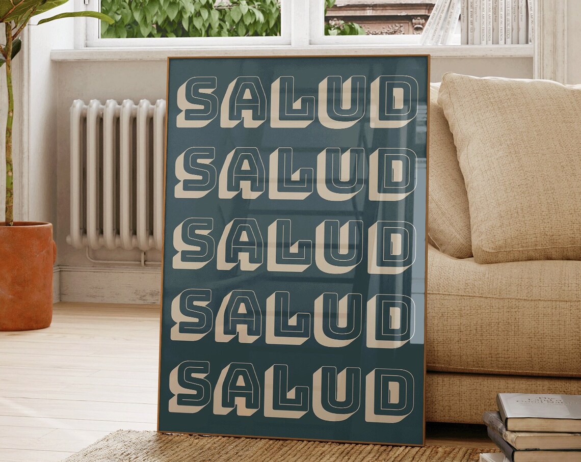 Salud Vintage Mexican Bar Art Print - Image 3