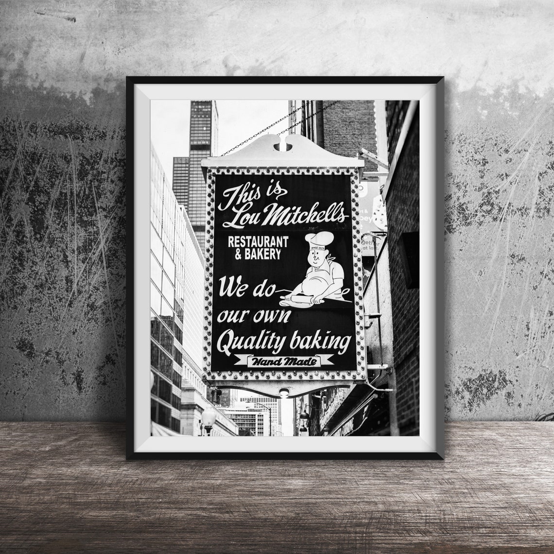 Lou Mitchell's Restaurant And Bakery Vintage Neon Sign Poster - Image 2