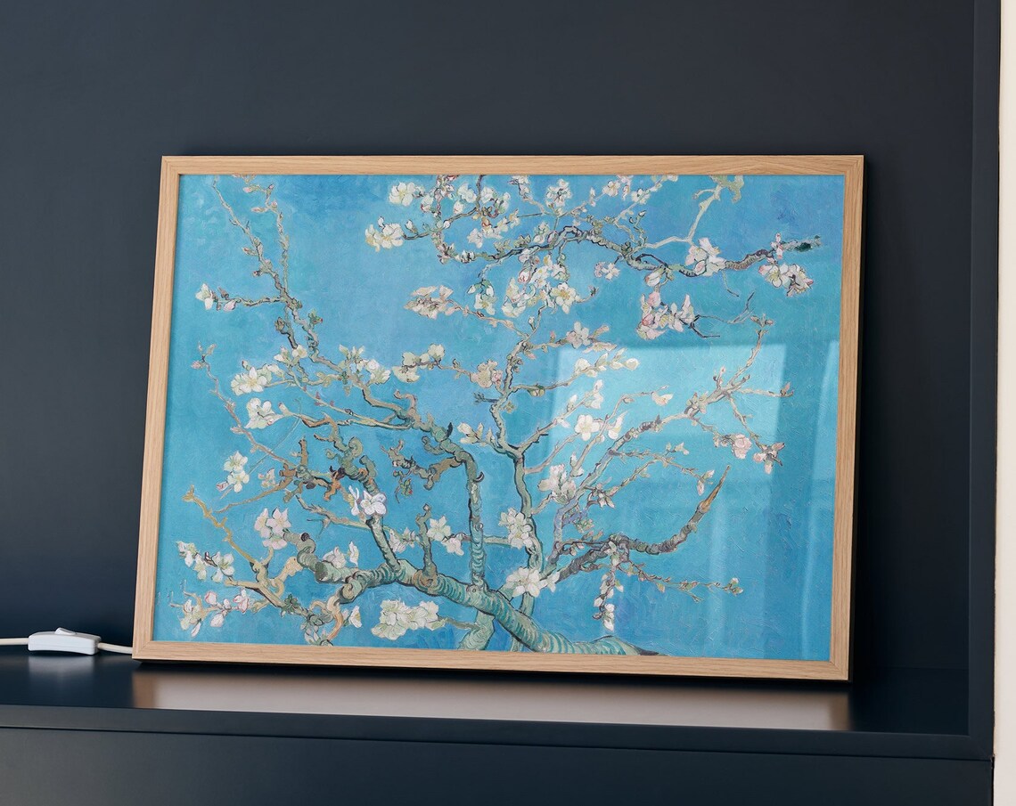 Wall Art Van Gogh Print Almond Blossoms Spring Art Floral Decor Pt32 - Image 3