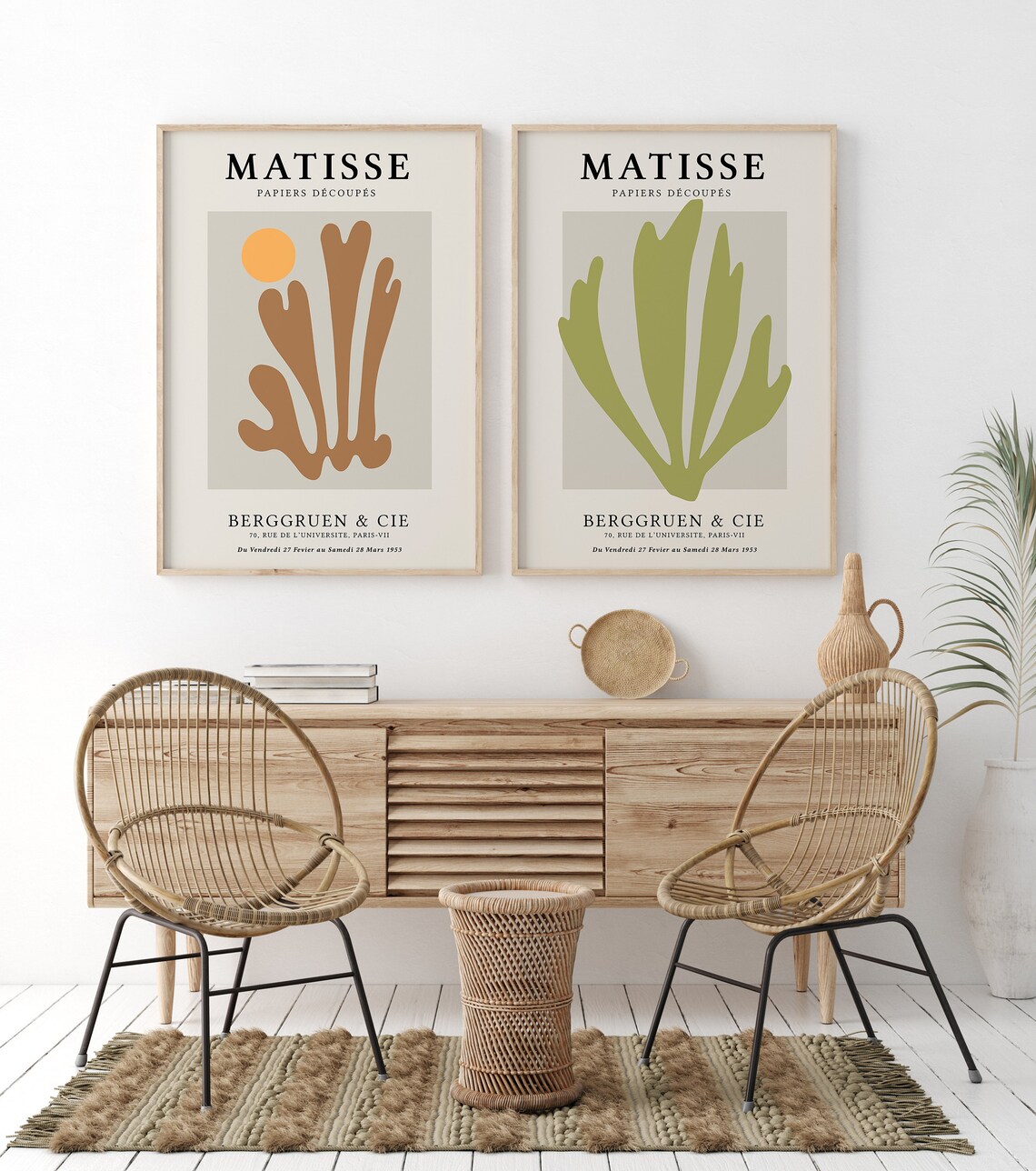 Matisse Exhibition Poster No7 Abstract Art Modern Art Print Minimalist Poster Home Decor - Image 2