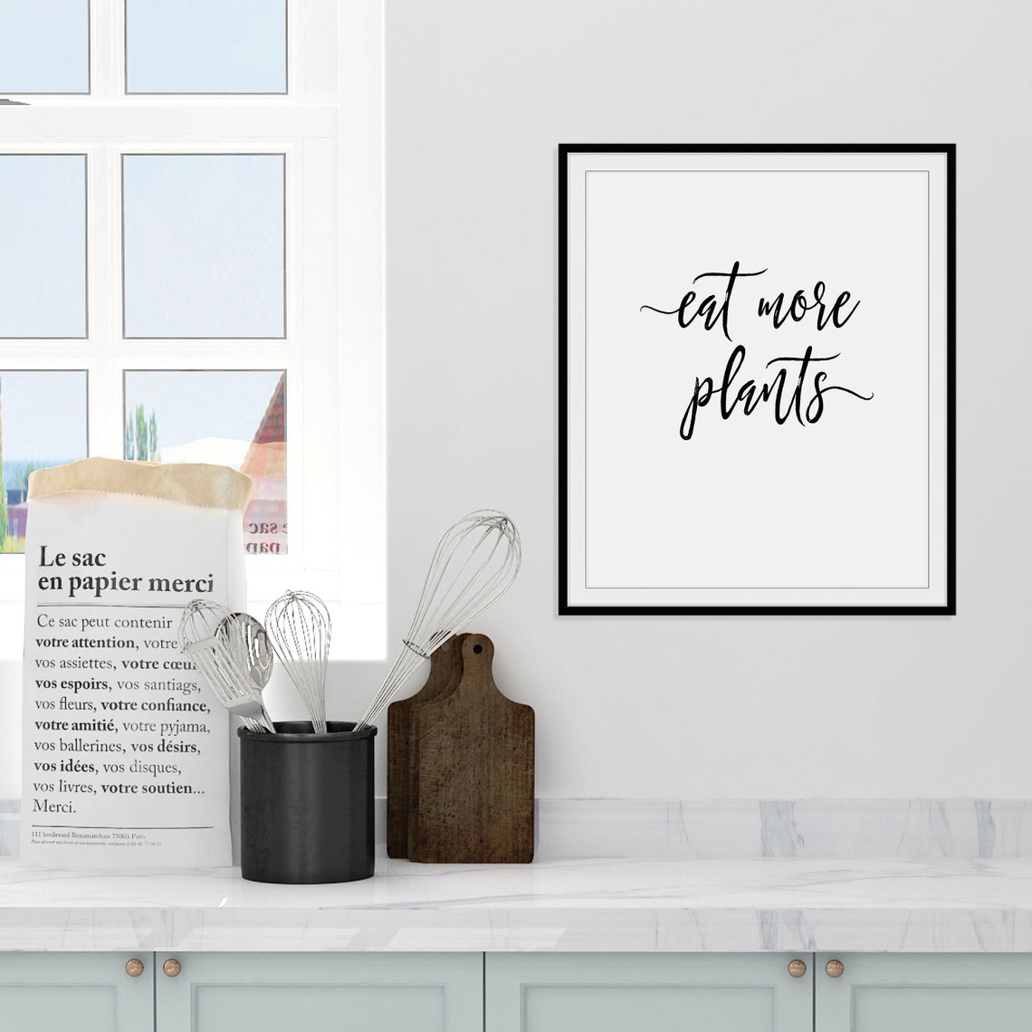 Vegan Wall Art Vegan Gifts Vegan Wall Decor Vegan Print Vegan Poster Cruelty Free Plant Gifts Plants Print - Image 2