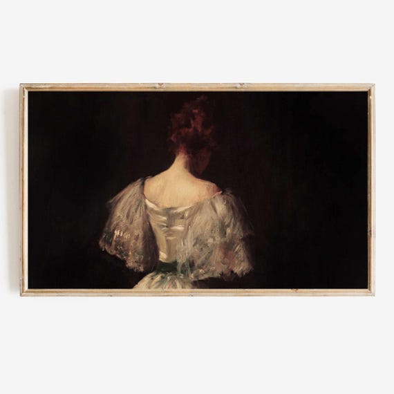 Vintage Spring Oil Painting Art Print for TV