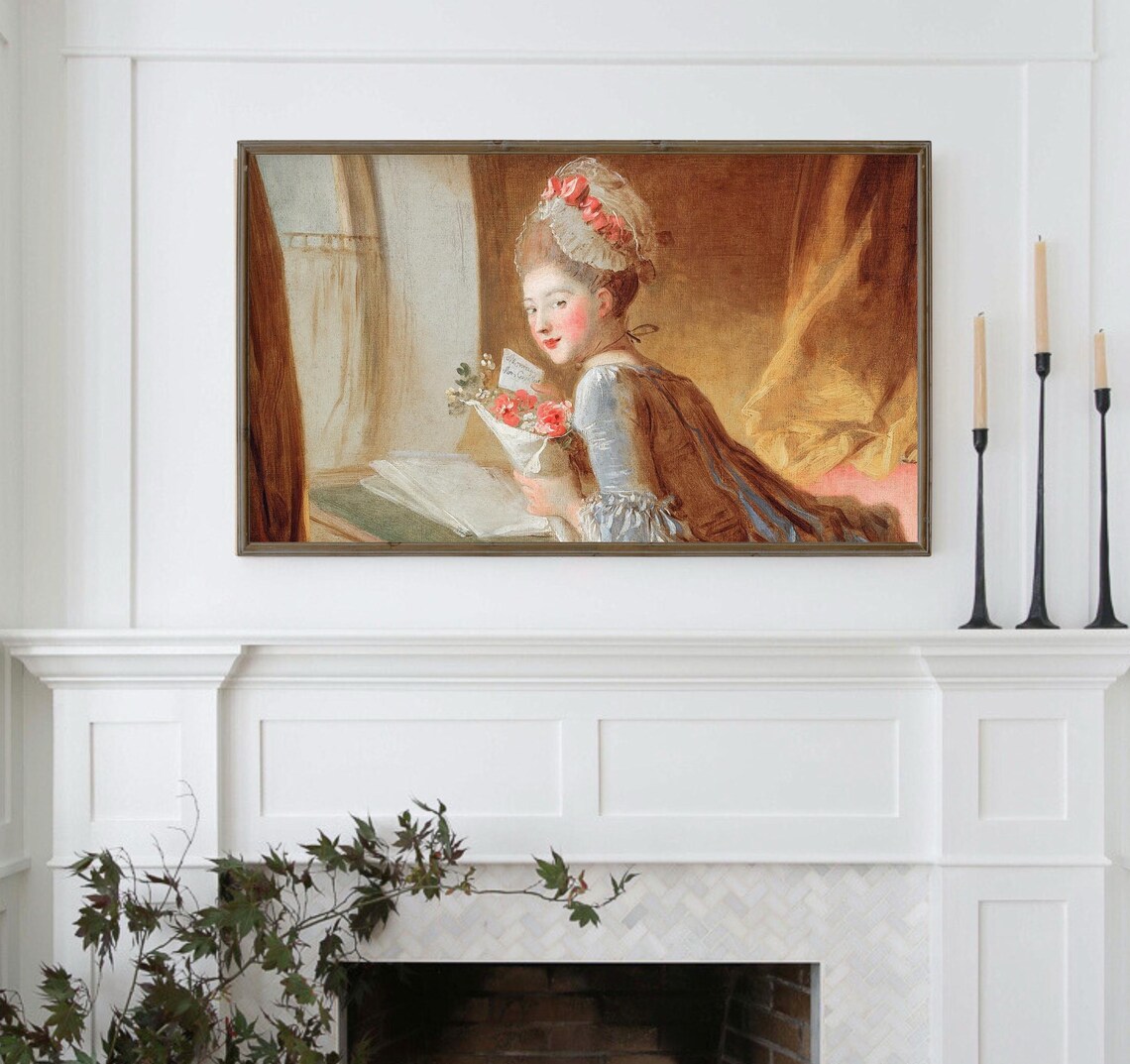 Valentines Day Vintage Coquette Rococo Art Print - Image 5