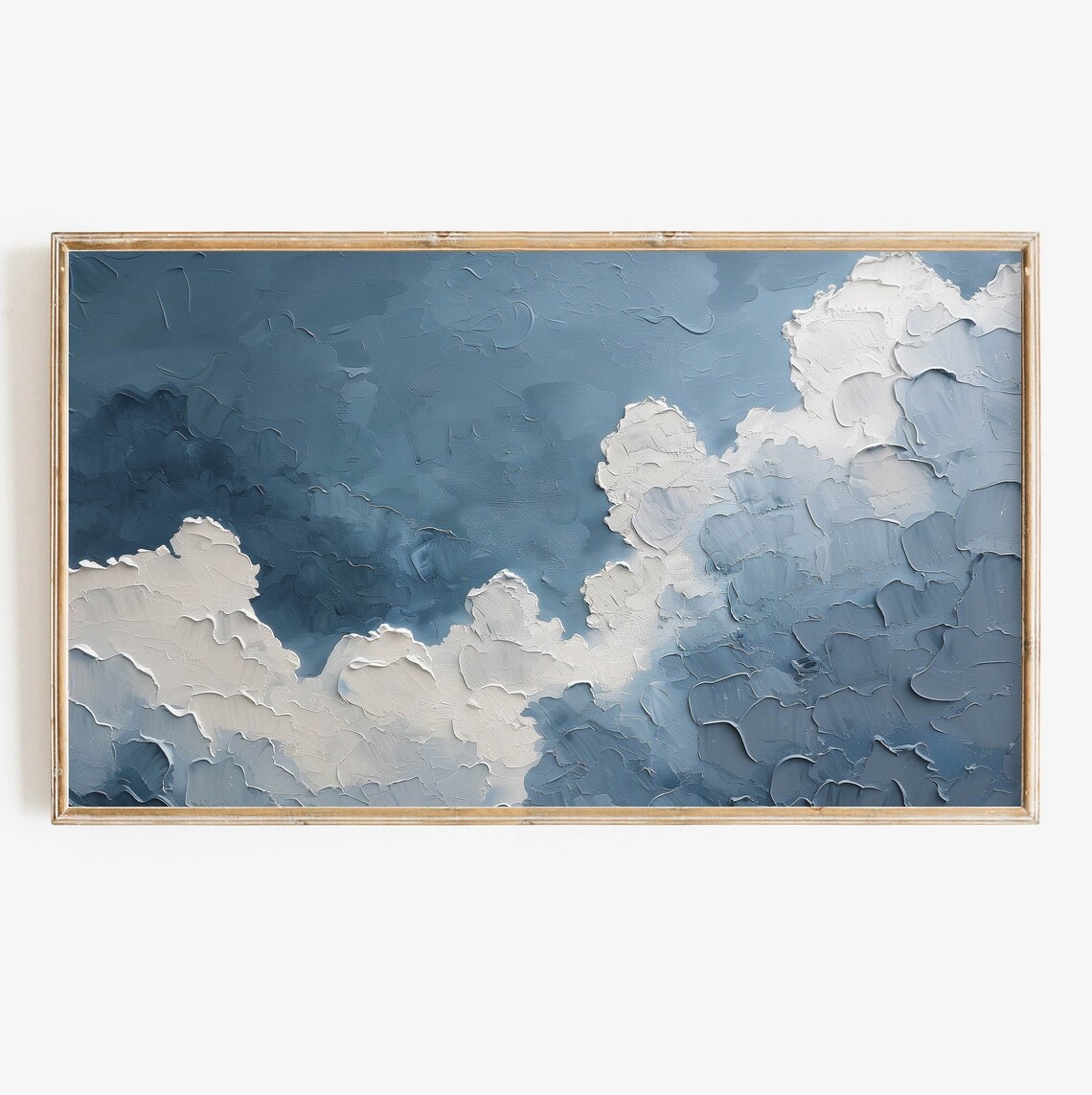 Cloud Frame TV Art, Abstract Textured Poster