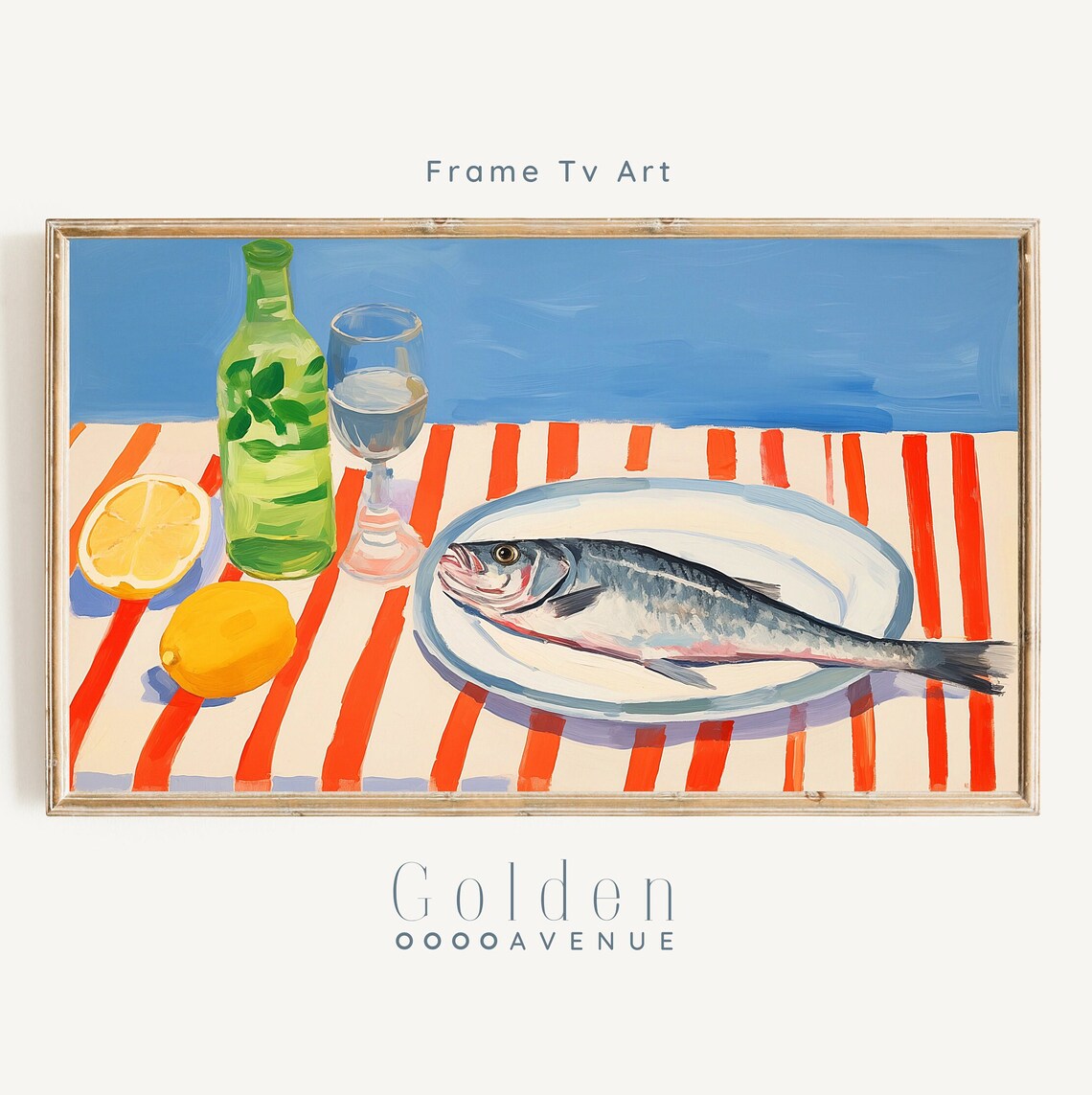 Mediterranean Tablescape Summer Still Life Art Print