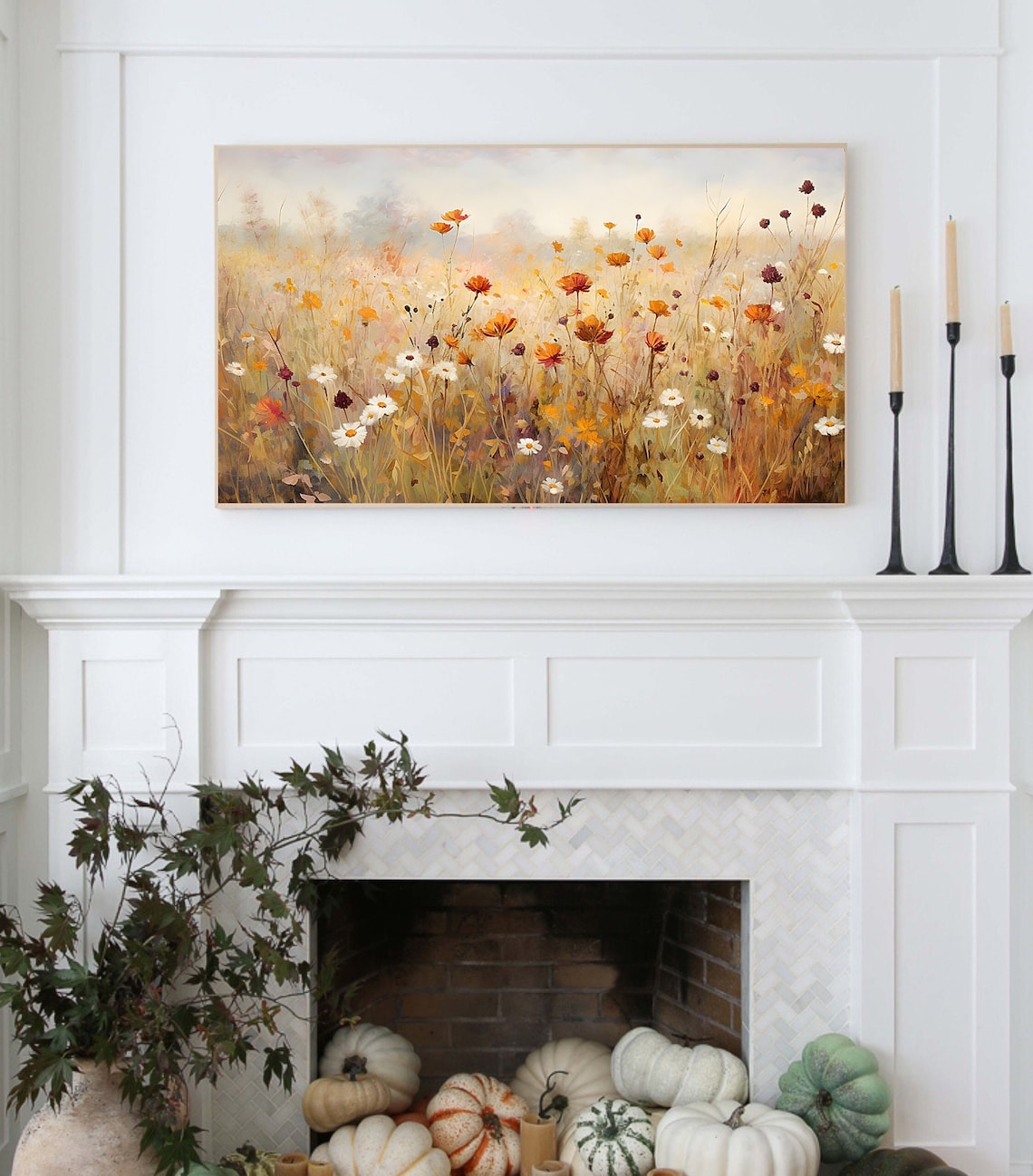 Autumn Wildflowers Art Print, Fall Floral Decor - Image 3