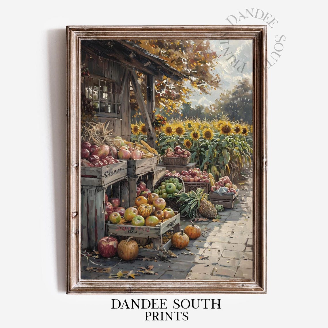 Fall Farmers Market Wall Art Rustic Autumn Farmhouse Thanksgiving Decor 660