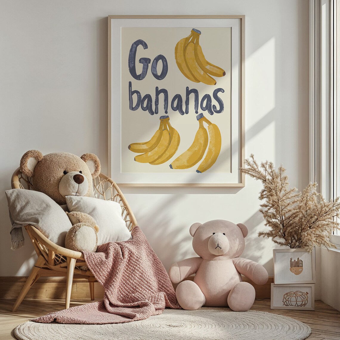 Banana Print, Nursery and Kitchen Wall Art Poster - Image 3