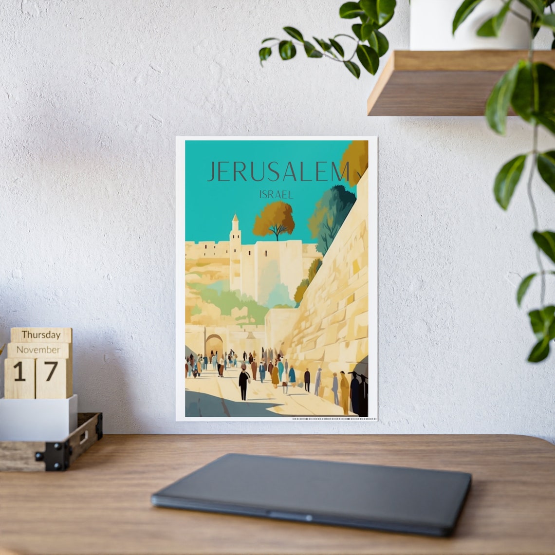 Israel Print, Western Wall Jerusalem Poster - Image 6