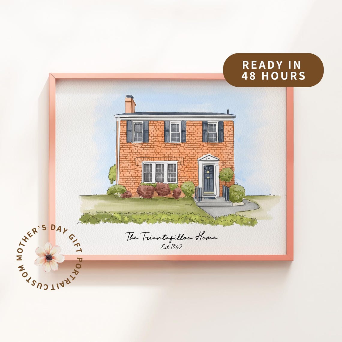 Custom House Portrait - Watercolor